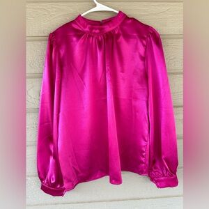 Silk hot pink long sleeve size M. Worn twice
